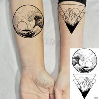 Spalvotos rožinės mados pėdos Laikinos tatuiruotės moterims Vaikams Kiaulpienės Gyvūnai Realistiškos netikros tatuiruotės Kūno menas Papuošimas Tatuiruotės Popierius