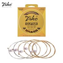 ZIKO DCZ012 lengvos akustinės gitaros stygos šešiakampio lydinio vielos žalvario žaizdos korozijai atsparus 6 stygų rinkinys muzikos instrumentų priedai DCZ010