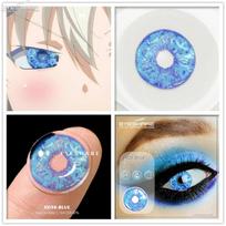 EYESHARE spalvoti kontaktiniai lęšiai akims 2vnt Anime Cosplay spalvoti lęšiai mėlyni violetiniai Halloween lęšiai kontaktiniai lęšiai grožio makiažas