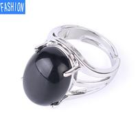 Natūralūs krištolo žiedai moterims Black-Onyx