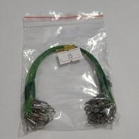 20/40 vnt. nuo įkandimo plieniniai pavadėliai, skirti žvejybai, pavadėlio medžiaga žvejybos valas 20cm-20pcs žalia
