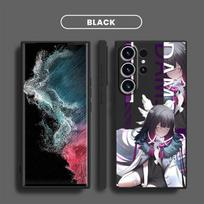 Genshin Impact Žmonių telefono dėklas Samsung Galaxy S20 Fe S23 Ultra S10e S9 Plus S8 S21 5g S10 S22 Telefonams Prabangus Kvadratinis Skystas Dangtelis Samsung S20 5G black