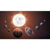 Kosmosas Žvaigždėtas dangus Kabantis paveikslas Erdvė Galaktika drobė Plakatas Saulės sistemos Planetos orbitinis žemėlapis Namų dekoravimo nuotraukos sienoms 20cm×40cm NoFrame