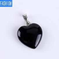 Meilės šilumos pakabukų karolių priedai Moterų festivalio dovana Natūralaus ametisto papuošalų karoliai black agate