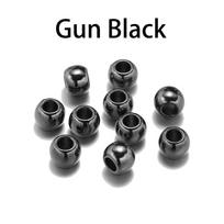 50-100 vnt./partija 4 6 8 10 12 mm birios sėklos CCB tarpinės karoliukai aukso spalvos didelė skylė papuošalams gaminti, priedai, didmeninė prekyba 4mm x 100Pcs