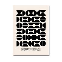 Abstraktus: Bauhaus Ausstellung Plakatas Šiuolaikinė geometrija Šiaurės šalių siena Menas Drobės Tapyba Spaudiniai 21cm×30cm NoFrame
