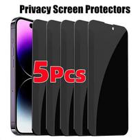 5 vnt Privatumo ekrano apsauga, skirta iPhone 15 14 13 12 11 Pro Max Mini X Xs Max XR 7 8 Plus Anti-Spy Glass grūdintas stiklas Huawei P Smart 2019 juoda