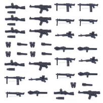II Pasaulinio karo karinis ginklas minifigūrėlės priedai Moc statybiniai blokeliai Armijos kariai Ginklai Detalės Kaladėlės Žaislai vaikams Juguetes