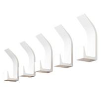 5 vnt. Sieniniai kabliai be gręžimo Lipni, neslystanti, vandeniui atspari, puikiai atlaikanti apkrovą vonios rūbai 5pcs balta