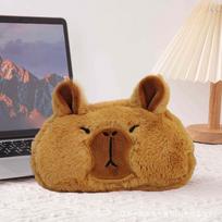 Adorable Capybara Plush Pencil Holder - Cute Animal Stationery Organizer Style B