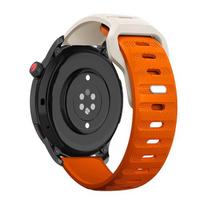 20/22mm sportinis silikoninis dirželis, skirtas Samsung Galaxy Watch 6 4 5 pro 40mm 43mm 44mm 45mm 47mm 42/46mm Active 2 apyrankė, skirta Huawei GT2/3 pro apyrankei 22MM orange