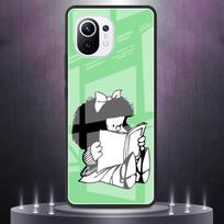 Stiklinis dėklas Xiaomi Mi Poco X3 NFC M3 11T Pro 10T Note 10 Lite 9T F3 11i prabangiam grūdintam galiniam telefono dangteliui Mafalda animacinis Sac Mi 11