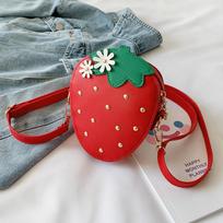 Vaikams Vaikams Merginoms Mieli animacinių filmų Braškių Messenger Crossbody pečių krepšiai One size raudona