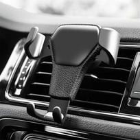 Universalus gravitacijos automatinis telefono laikiklis automobilio oro ventiliacijos spaustuko laikiklis mobiliojo telefono laikiklis Mobiliojo telefono stovo atrama telefonui juoda