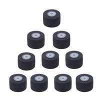 10 vnt./pakuotėje Kasetinio radijo mechanizmo prispaudžiamieji guminiai ritinėliai, skirti vaizdo įrenginiams, paprastas montavimas, 10-6-1,5 mm