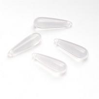 5 vnt./maišelis Ilgi vandens lašo formos dervos imitacijos nefrito karoliukai „pasidaryk pats“ apyrankė, karoliai, auskarai, papuošalų aksesuarai 6x21mm 5pcs/bag