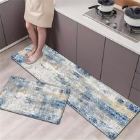 1 vnt. Anti Fatigue virtuvės kilimėlis, sugeriantis Bohemian vandeniui neslystantis, storas minkštas virtuvės kilimėlis, didelis, patogus stovimas virtuvės kilimėlis 160*200cm gray