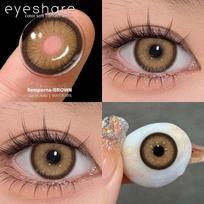 Eyeshare Spalvoti kontaktiniai lęšiai mėlyni kontaktiniai lęšiai raudoni madingi lęšiai žali akinių lęšiai rudi natūralūs akinių lęšiai 1 pora