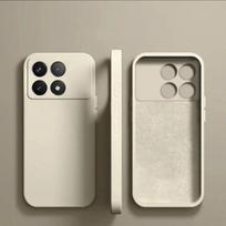 Prabangūs Originalūs Skysto Silikono Telefonų dėklai Xiaomi Redmi Note 13 Poco X6 Pro 5G For Poco X6 raudona