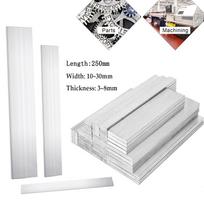Aliuminio lydinys 6061 T6 Stačiakampis plokščias strypas Kvadratinis strypas Plokštė Metalinė juosta Kietas ruošinys CNC apdirbimui Ilgis 250 mm 3x10x250mm