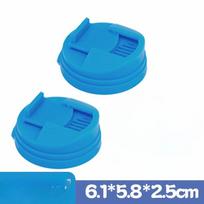 Beverage Can Lids Soda Tin Leak-proof Lid Beach Gadgets Drinks Protector for Beer Alcoholic Beverages Energy Soft Drinks 2PCS mėlyna
