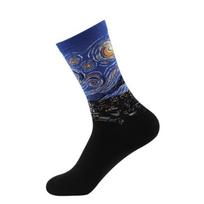 Mados Retro medvilninės kojinės Unisex vyriškos Moteriškos kojinės Dailės tapybos kojinės