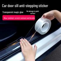 Universalus skaidrus apsauginis nuo įbrėžimų automobilio slenksčio apsauginis lipdukas 2cm x 3m skaidri