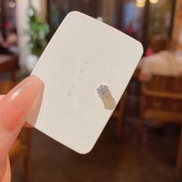 Prabangūs krištoliniai auskarai klipsai nepradurtoms ausims - Šik nišinis dizainas, 2022 metų tendencija. 5 mm