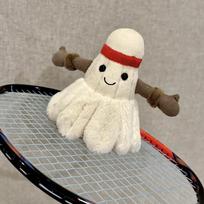 Mielas Juokingas Sportinis Badmintono Pliušinis Žaislas Raktų Pakabukas Animacinis Kawaii Raktų Pakabukas Išskirtiniai Kuprinės Dekoravimo Aksesuarai Dovanos 1pc beige
