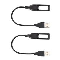 2 vnt. USB įkroviklio įkrovimo kabelis Fitbit Flex belaidžiam aktyvumo išmaniajam laikrodžiui apyrankei