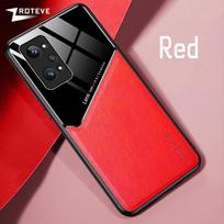 Skirta Realme GT Neo2 dėklas PU odos Automobilio magnetinis Kietas PC dangtelis Skirta Oppo Realme GT Neo 2 Pro 2Pro 5G Atsparus smūgiams telefono dėklai CHINA&Realme GT Neo 2 raudona