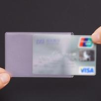 10 vnt PVC skaidrus kortelių dangtelis, skirtas apsaugoti kreditines korteles vandeniui atsparus kortelių laikiklis one size gray