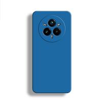 For Realme 14 Pro+ Case Realme 14 Pro Plus Cover 6.83 inch Original Liquid Silicone Rubber Shockproof Bumper For Realme 14 Pro For Realme 14ProPlus mėlyna