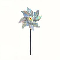 1vnt paukščių atbaidymo pinwheels atspindintis blizgantis kaliausė, vėjo malūno suktukas, skirtas sodo vejos kiemo dekoravimui, kad paukščiai būtų atokiai 1pc