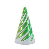 3D spausdintas spiralinis kūgio žaislas, sūkurio sriegio iliuzija, neįmanoma spiralinio kūgio perėjimo skulptūra, streso mažinimas, vaikams, suaugusiems, mini spiralinis kūgio fidget žaislas šviesiai žalios spalvos