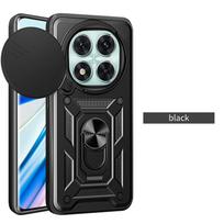 Šarvuotas dėklas Xiaomi Redmi 14 Pro 5G Note 14 Pro+ Plus dangtelis, apsauga lęšiui su žiedu, magnetinis laikiklis, Coque Fundas Redmi Note 14 Pro 5G juoda