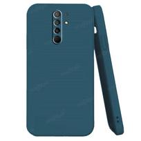 Dėl dangtelio Xiaomi Redmi 9 dėklas Redmi 9 Capas smūgiams atsparus silikoninis skystas telefono galinis buferis TPU minkštas dėklas Redmi 9 Fundas For Redmi 9 mėlyna