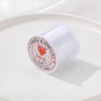 Skaidrus nesitempiantis karoliukų vėrimo žvejybinis valas nailoninis siūlas karoliukų vėrimui vėriniams ir apyrankėms gaminti DIY DIA 0.35MM white
