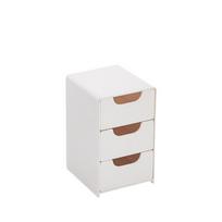 Laikymo dėžutė Stalčiaus tipo Kanceliarinių prekių Planuoklio Organizavimo dėžutė Bendrabučio stalas Skirstytas laikymo konteineris White three layers balta