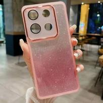 For Motorola Edge 60 Fusion Glitter Silicone Soft Case for Moto Edge60 Stylus 60Pro 50 Ultra Pro 40 NEO G75 G15 G05 G35 TPU Bumper Motorola Edge 60 rožinė