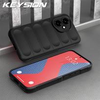 KEYSION Shockproof Matte Case for HONOR 400 Pro 5G Anti-skid Soft Silicone Phone Back Cover for Huawei Honor 400 5G 400 Pro for Honor 400 juoda