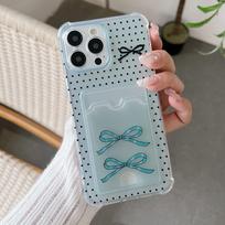 Kortelių laikiklis Silikoninė piniginė Kišeninis dėklas skirtas Xiaomi Redmi Note 13 14 Samsung A54 A24 A14 Oppo A78 A58 A38 Tecno Spark 10 Dangtelis Skaidrus telefono buferis Honor 8A/Huawei Y6 2019