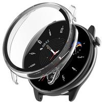 Kompiuterio dėklas+Stiklas Amazfit GTR Mini, Grūdinto stiklo ekrano apsauga, Išmaniojo laikrodžio buferio rėmelio apsauginis dangtelis Amazfit GTR Mini Amazfit GTR Mini skaidri