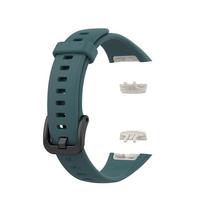 Silicone Strap For Huawei Band 6/6 Pro Strap Replacement Watchband For Honor Band 6 Strap For Huawei Band 6 tamsiai žalia spalva