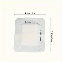 Didelio dydžio hipoalerginė neaustinė medicininė lipni žaizdų tvarsčio juosta, skirta didelėms žaizdoms, pirmoji pagalba 6*7 cm 1pc balta