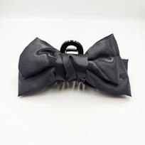 Lanksčios plaukų žnyplės Didelės ryklio nagų plaukų segtukai Tvirtos Bowknot plaukų segtukai, skirti surišti į uodegą Moteriški plaukų priedai Galvos juostos juoda