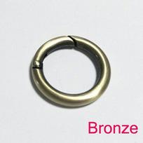 5 vnt. Stovyklavimo kuprinės karabino kabliukas Žygio apvalus sagtukas 28 mm spaustukai Raktų pakabukas 5Pcs bronza