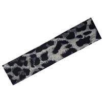 Stilinga elastinė galvos juosta su leopardo raštu sportui, jogai, treniruotėms salėje, sugeria prakaitą, neslystanti plaukų juosta C