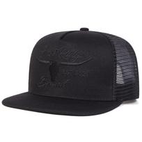 Men Bull Head Embroidered Hip Hop Hat Mesh Hat Outdoor Adjustable Sunscreen Leisure Hat Spring Autumn Travel Tourism Beach Vacation juoda
