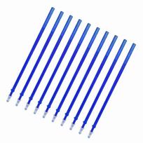 50 vnt. Mėlyno rašalo trinamojo gelinio rašiklio papildymai, plonas galiukas 0,5 mm, keičiami gelinio rašiklio papildymai trinamiesiems rašikliams, biurui 10PCS mėlyna